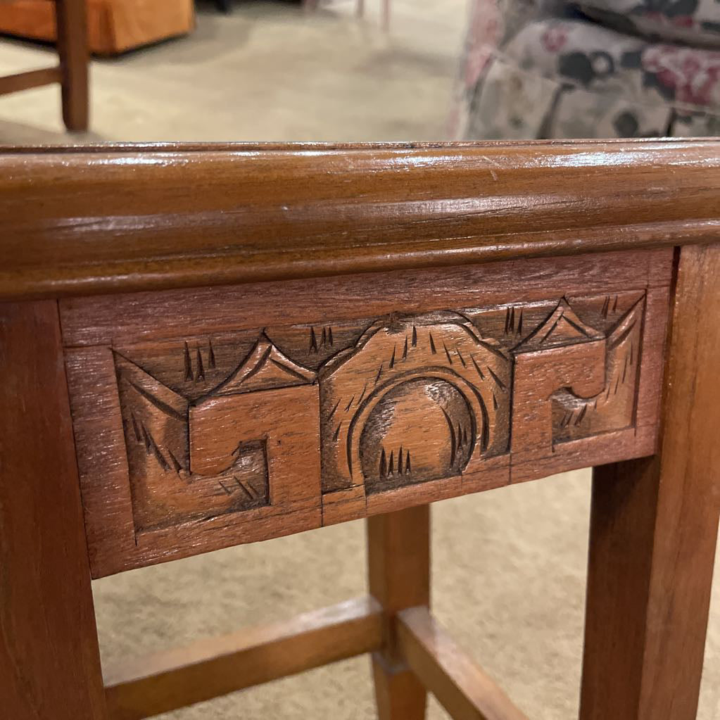 Carved Asian Nesting Tables Set of 4