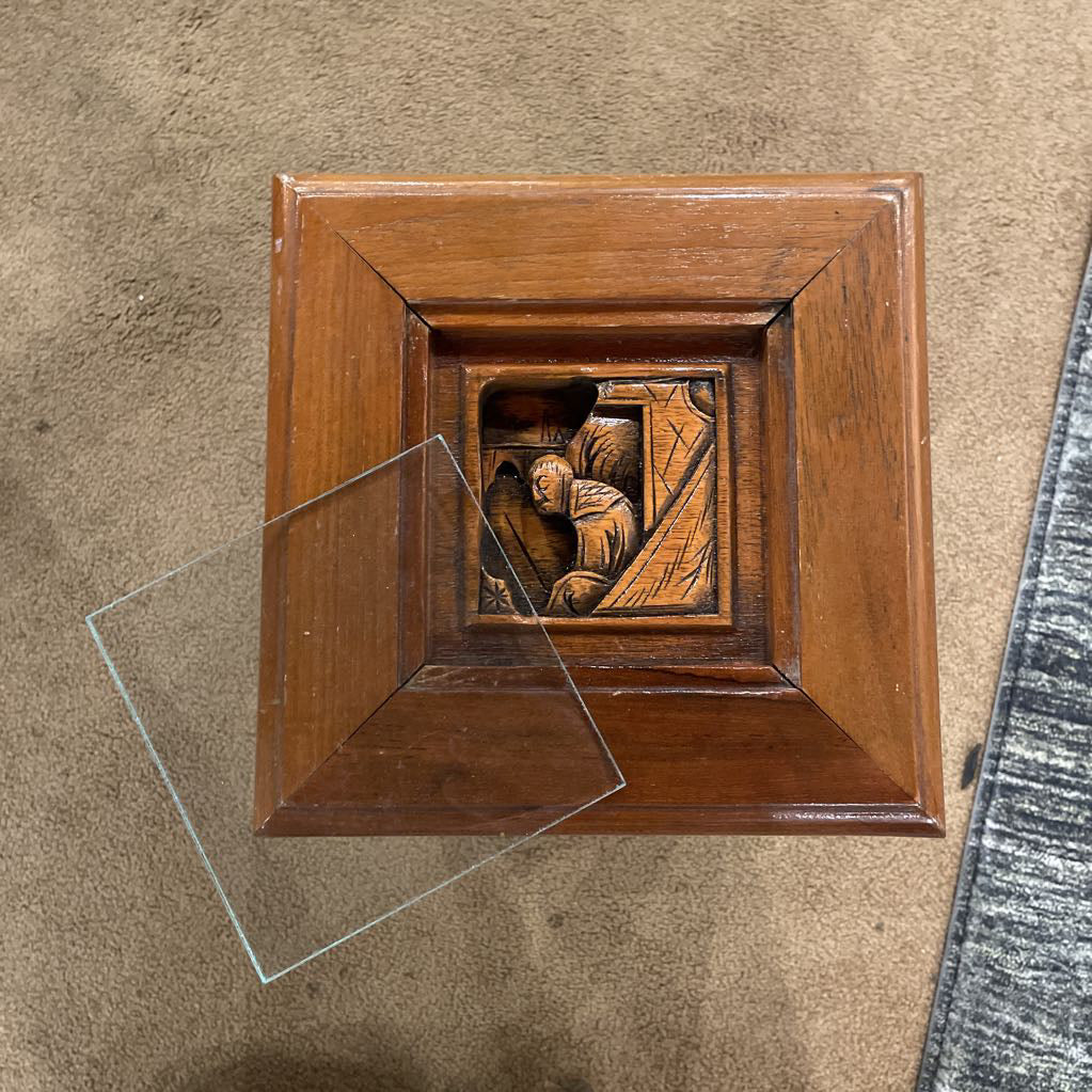Carved Asian Nesting Tables Set of 4