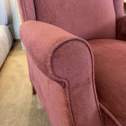 La Z Boy Mauve Velvet Reclining Chair