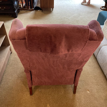 La Z Boy Mauve Velvet Reclining Chair