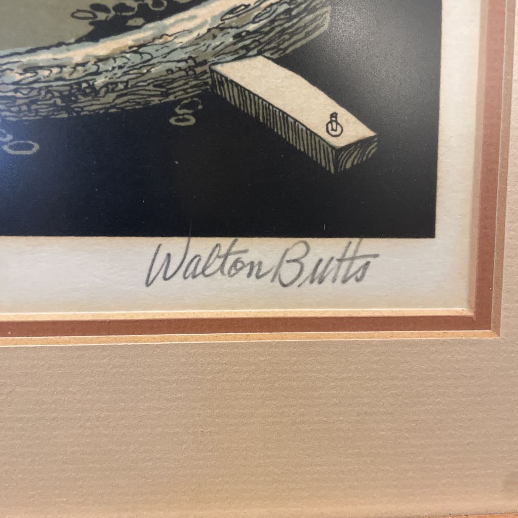Walton Butts Sea Drift Serigraph
