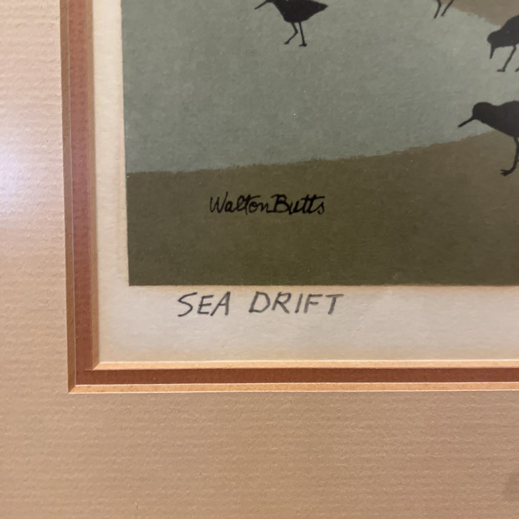 Walton Butts Sea Drift Serigraph