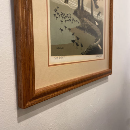 Walton Butts Sea Drift Serigraph