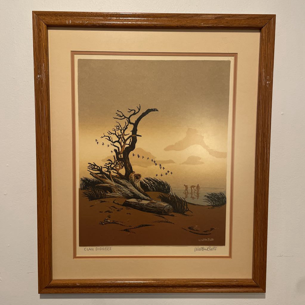 Walton Butts Clam Diggers Serigraph