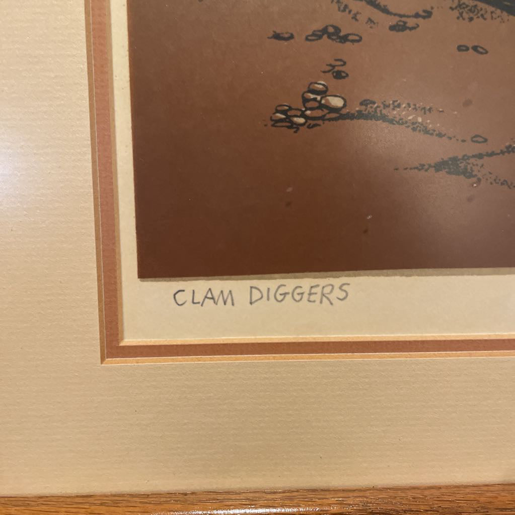 Walton Butts Clam Diggers Serigraph