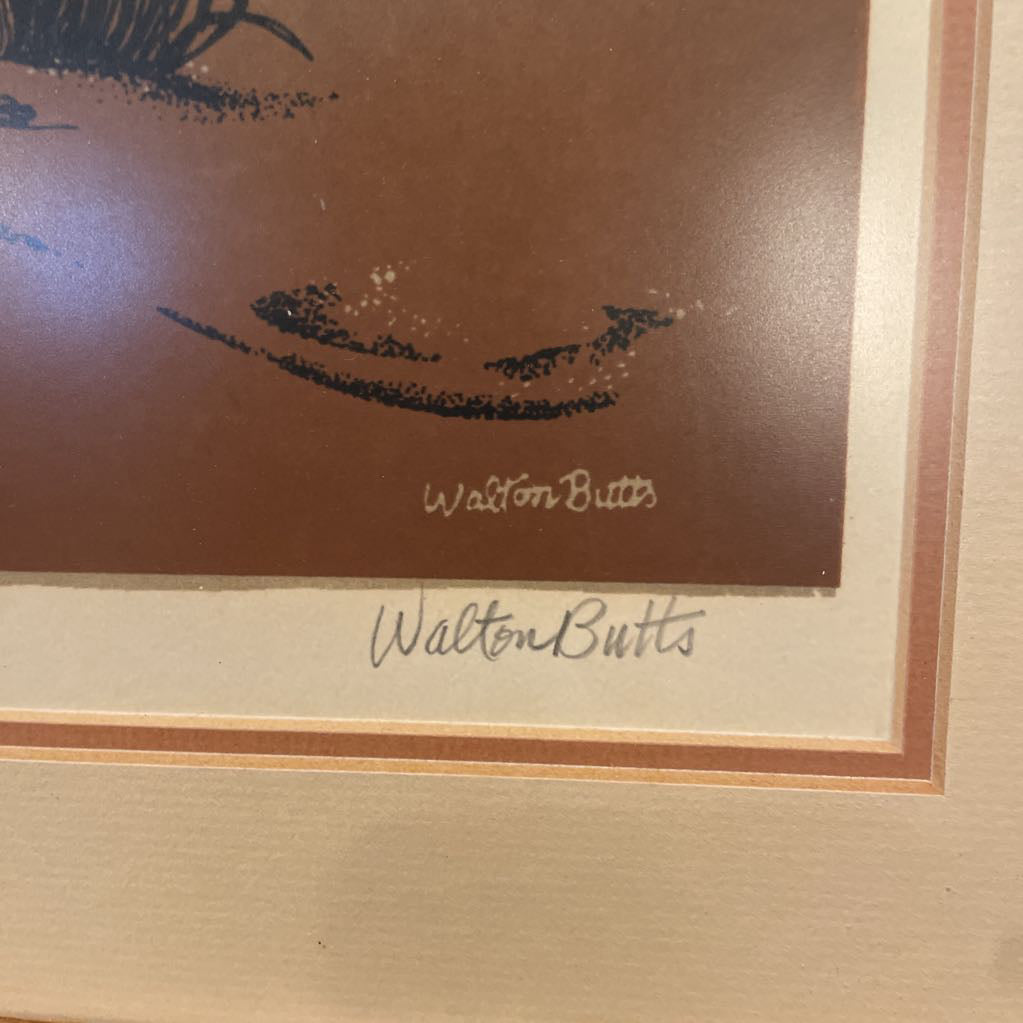 Walton Butts Clam Diggers Serigraph