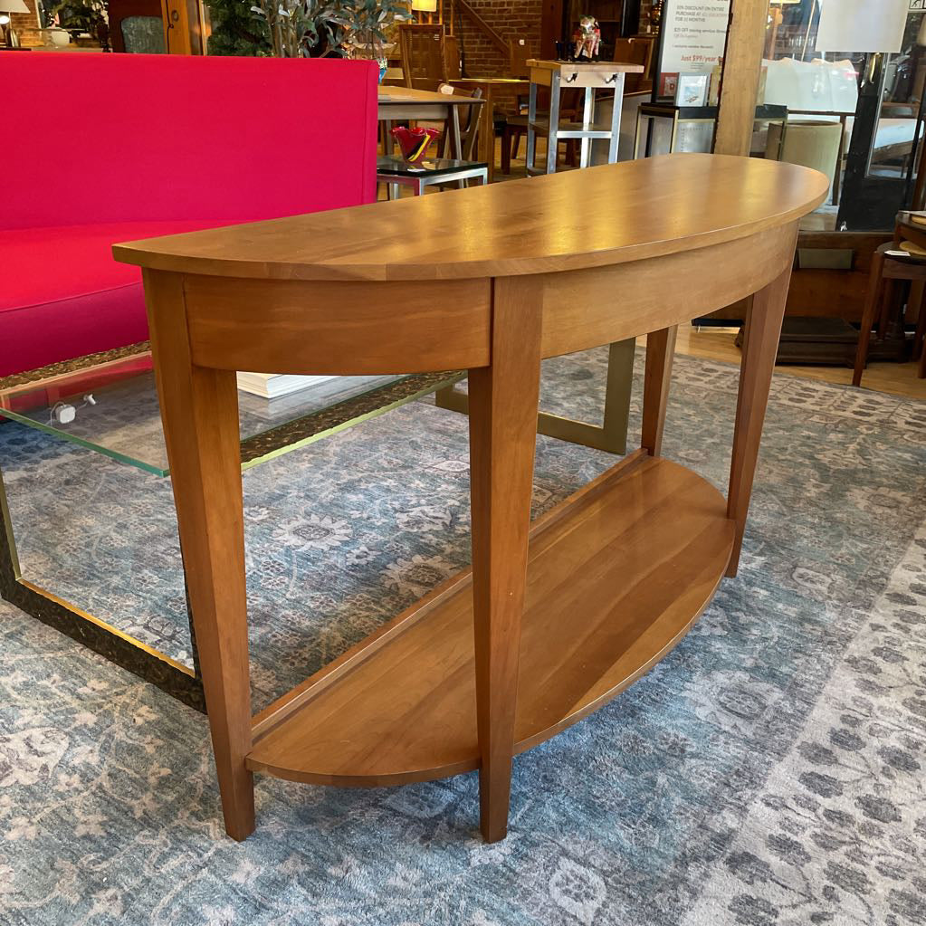 Ethan Allen Crescent Console Table