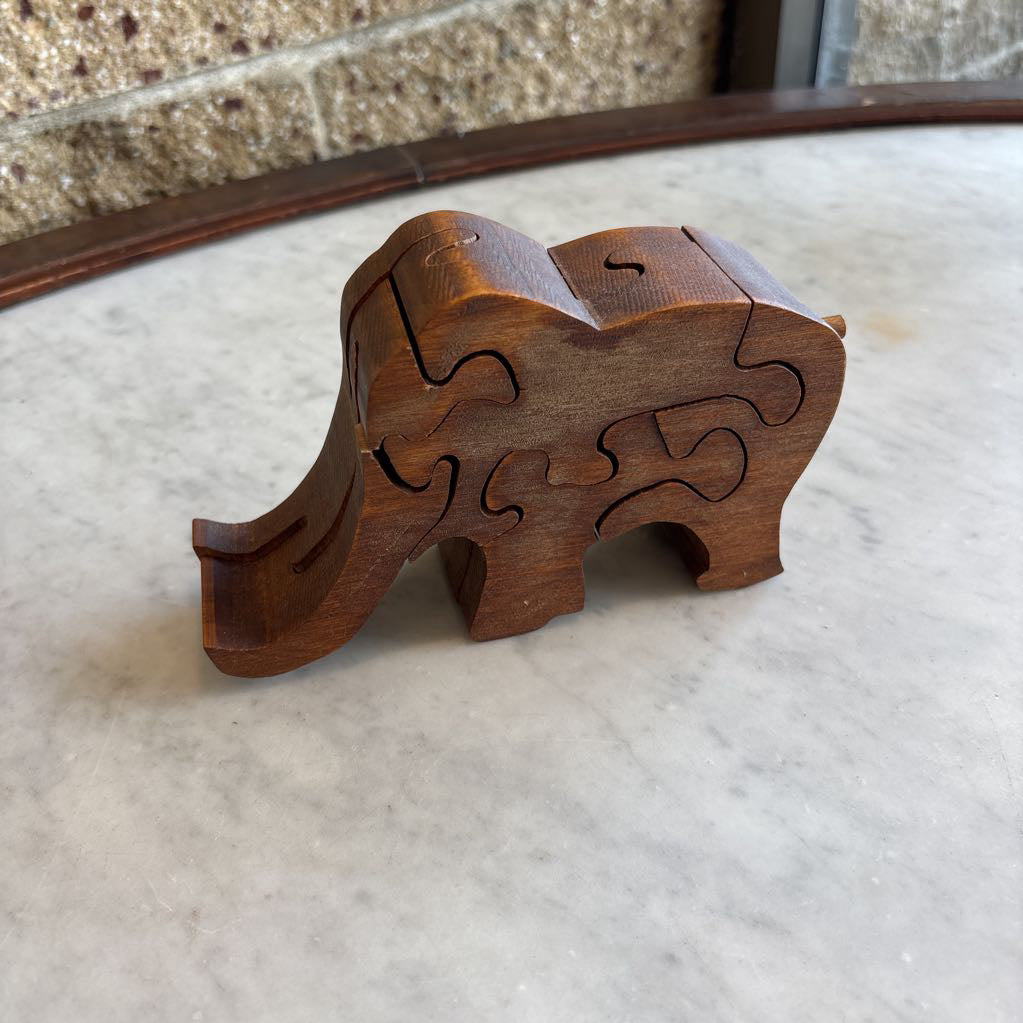 Wooden Elephant Puzzle