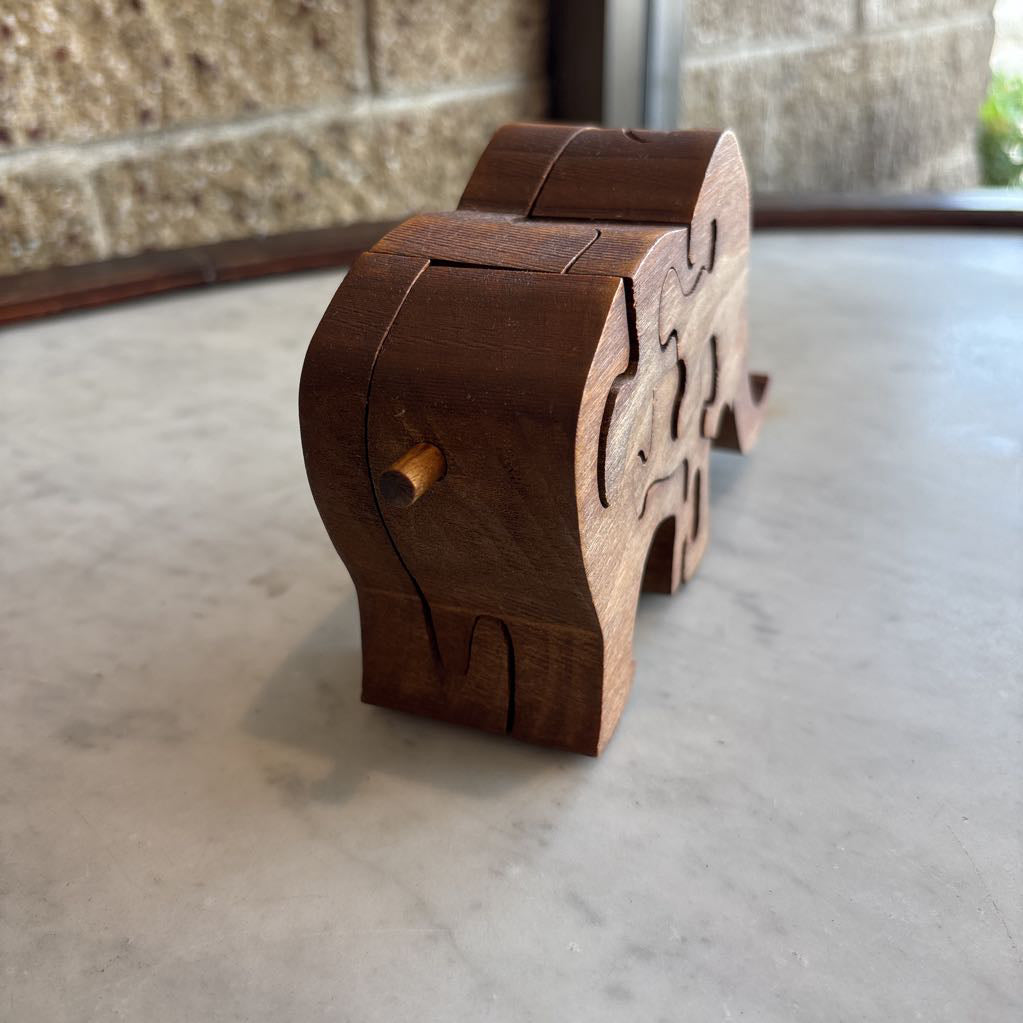 Wooden Elephant Puzzle