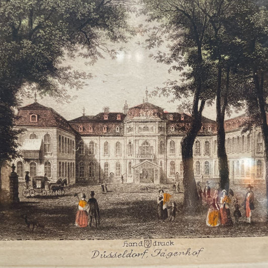 Historic View of Dusseldorf Small Framed Art