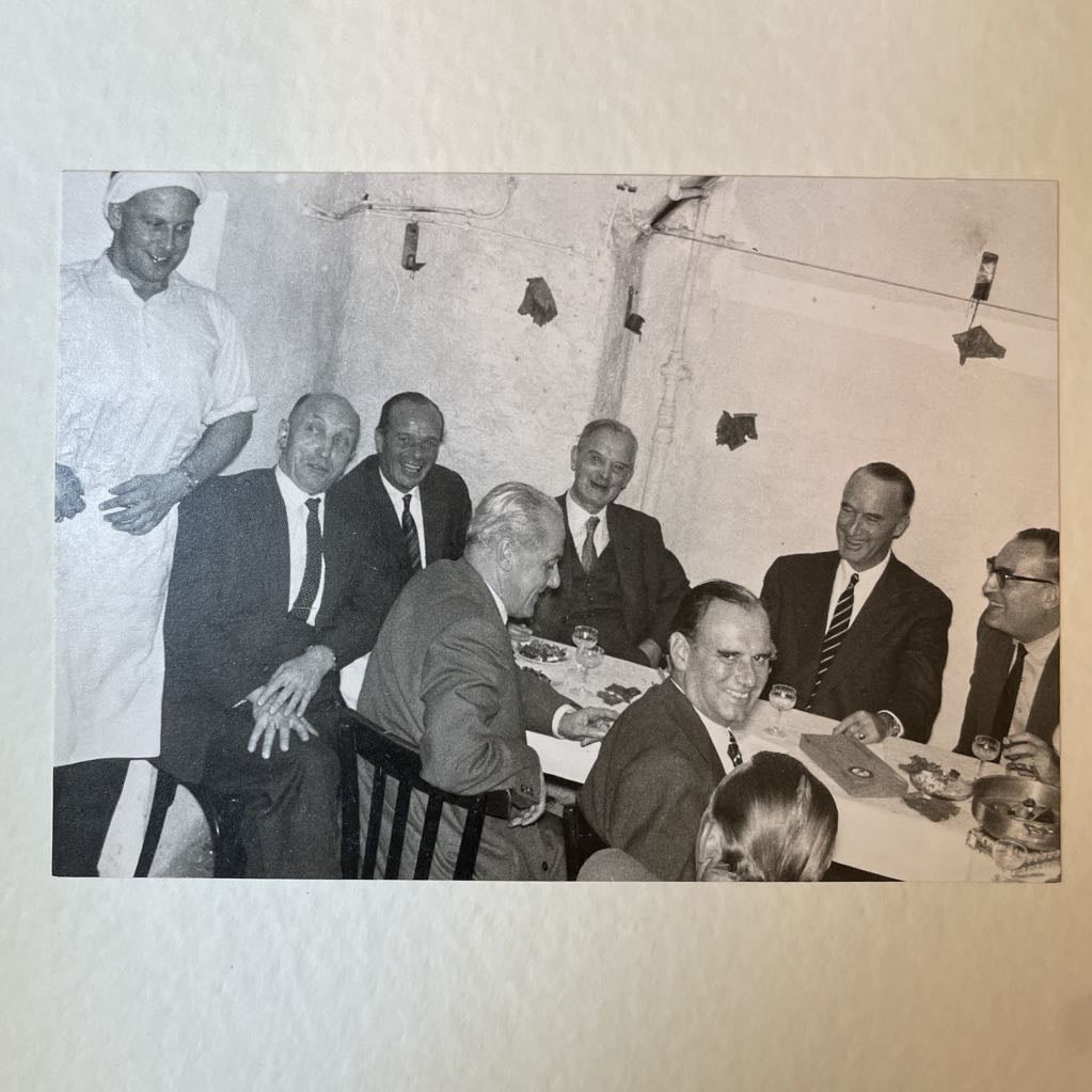 Old German Frat Brothers at a Roasted Goat Dinner!!