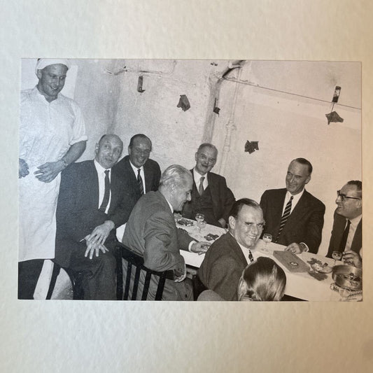 Old German Frat Brothers at a Roasted Goat Dinner!!
