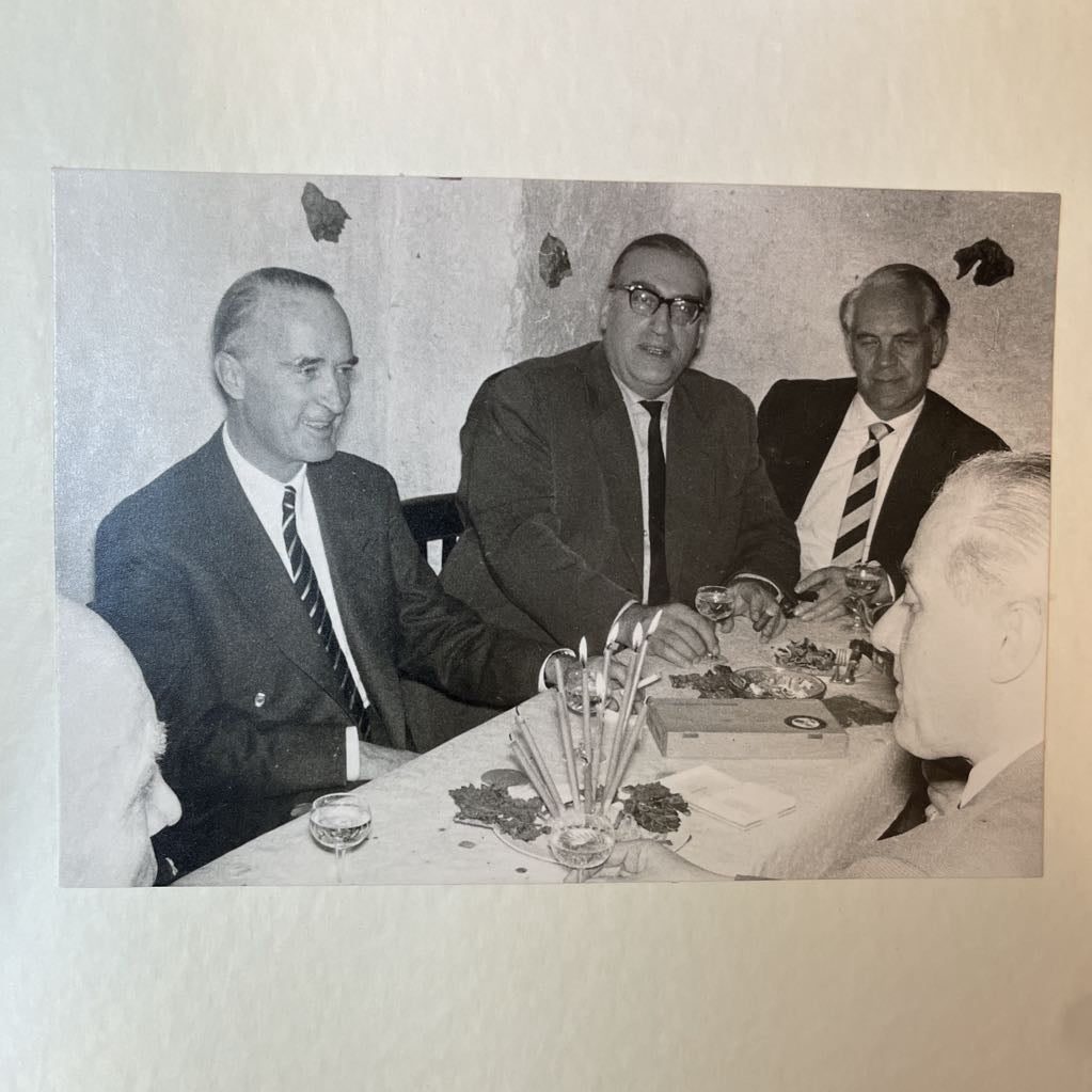 Old German Frat Brothers at a Roasted Goat Dinner!!