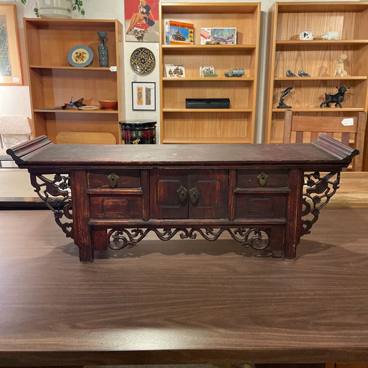 Chinese Hand Carved Altar Cabinet C DESKS
