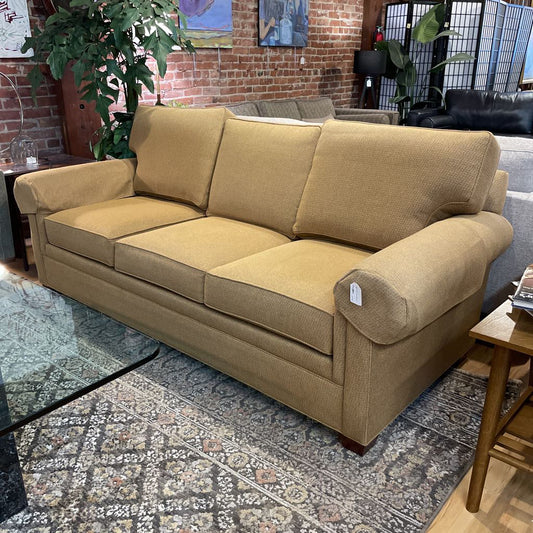 Wheat Ethan Allen 3 Seat Sofa U SOFAS