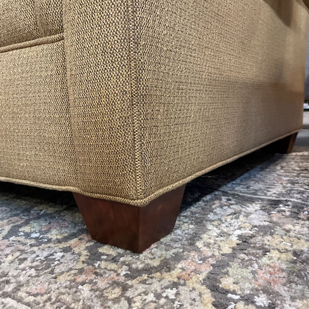 Wheat Ethan Allen 3 Seat Sofa