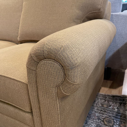 Wheat Ethan Allen 3 Seat Sofa