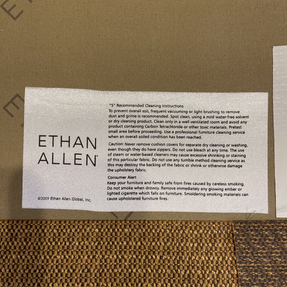 Wheat Ethan Allen 3 Seat Sofa