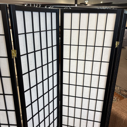 Black 4 Panel Screen