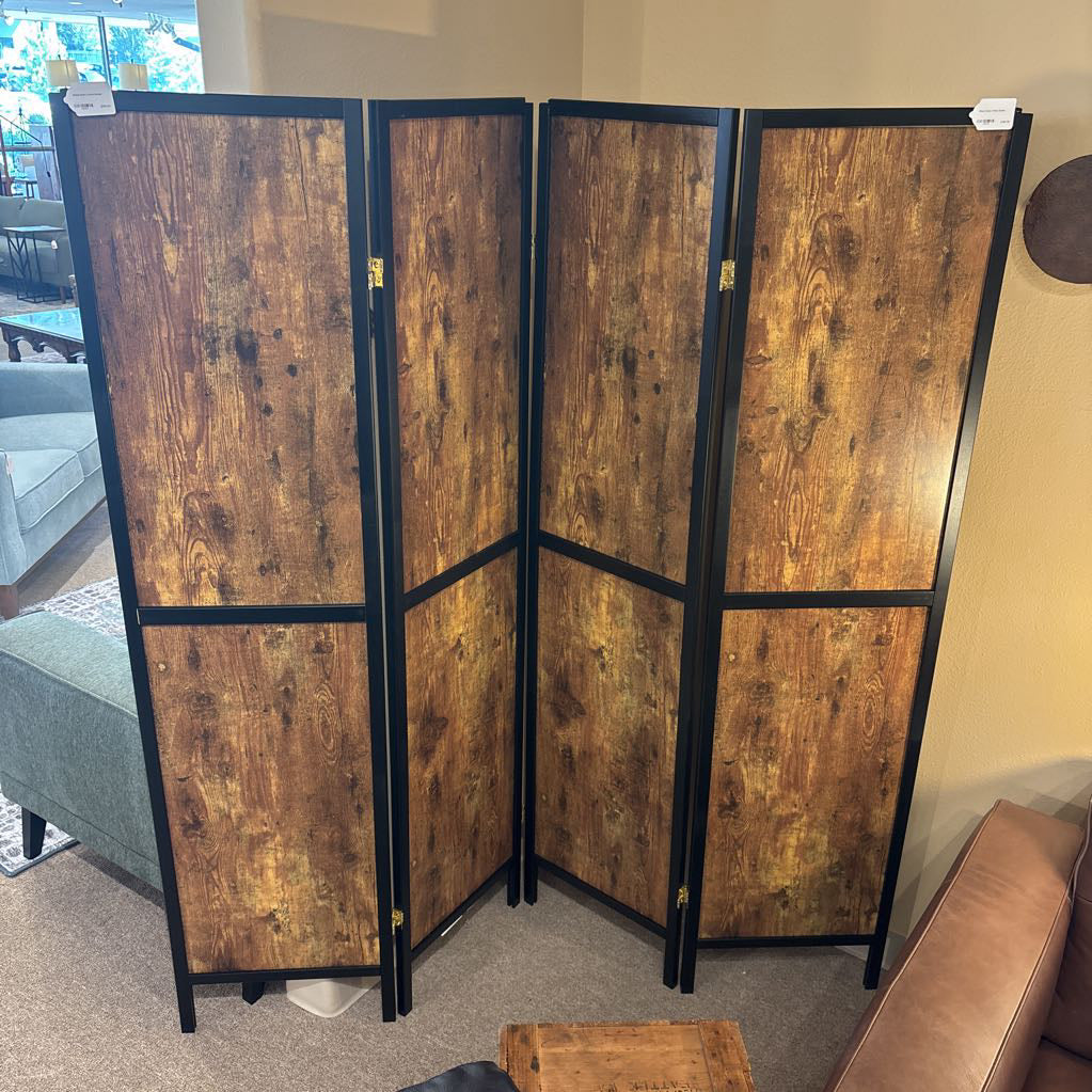 Wood Grain 4 Panel Screen C SCREENS