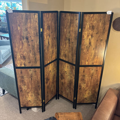 Wood Grain 4 Panel Screen C SCREENS