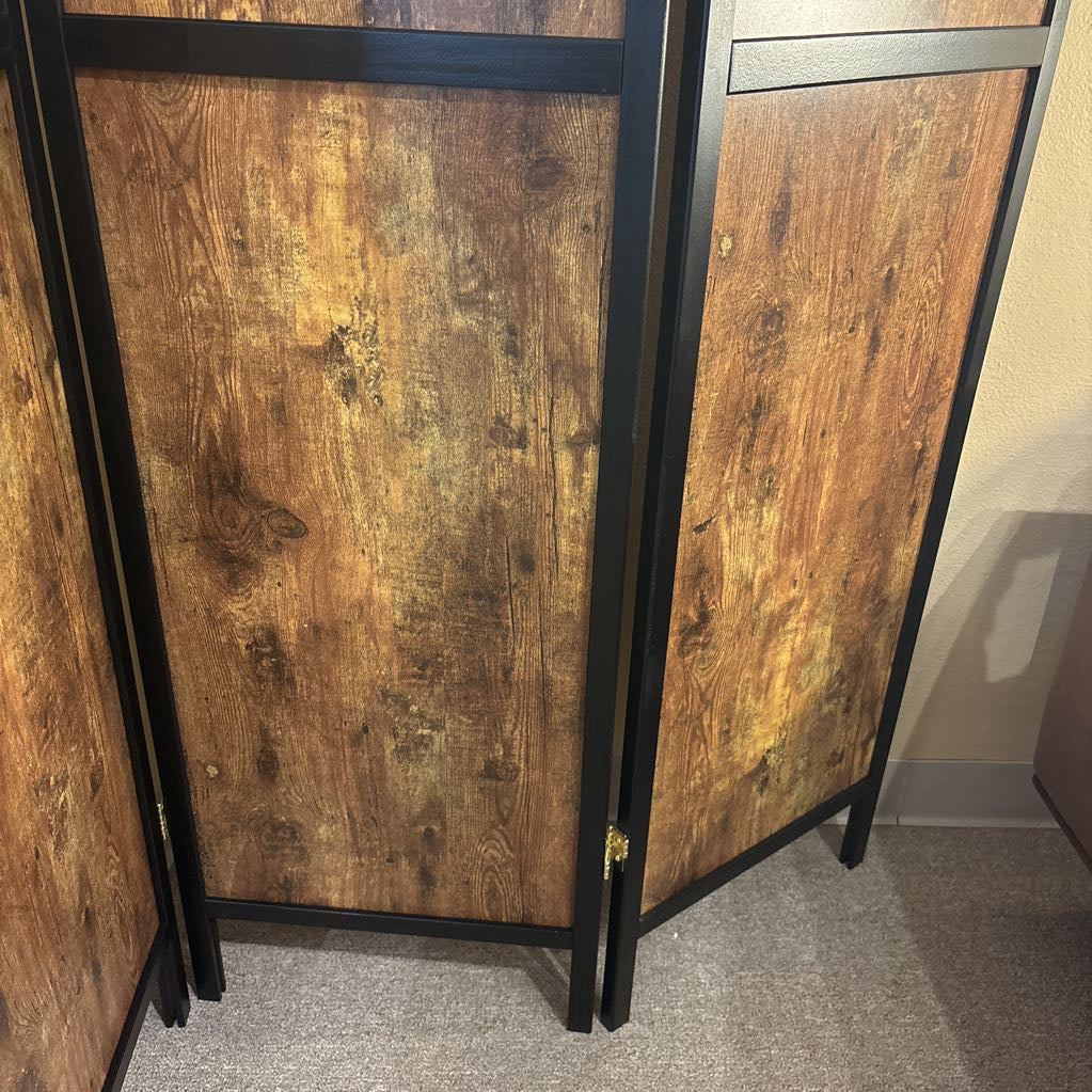 Wood Grain 4 Panel Screen C SCREENS