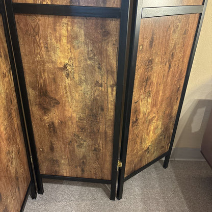 Wood Grain 4 Panel Screen C SCREENS
