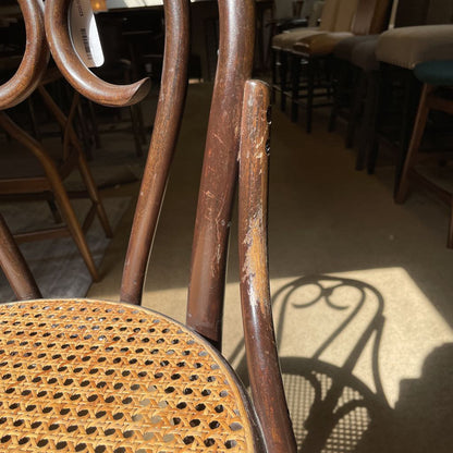 Thonet Cane Seat Cafe Stool