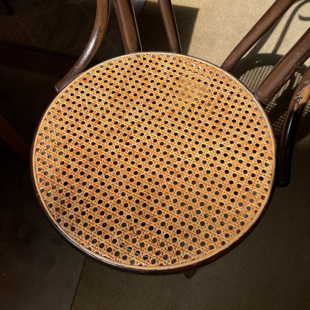 Thonet Cane Seat Cafe Stool