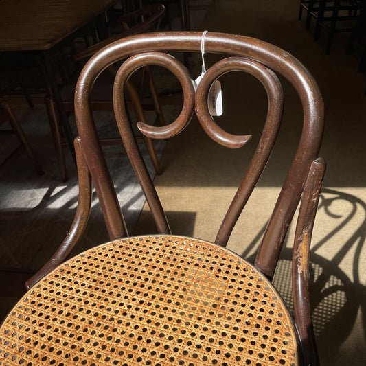 Thonet Cane Seat Cafe Stool