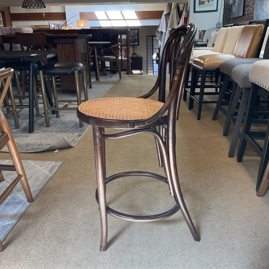 Thonet Cane Seat Cafe Stool