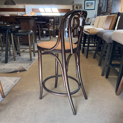 Thonet Cane Seat Cafe Stool
