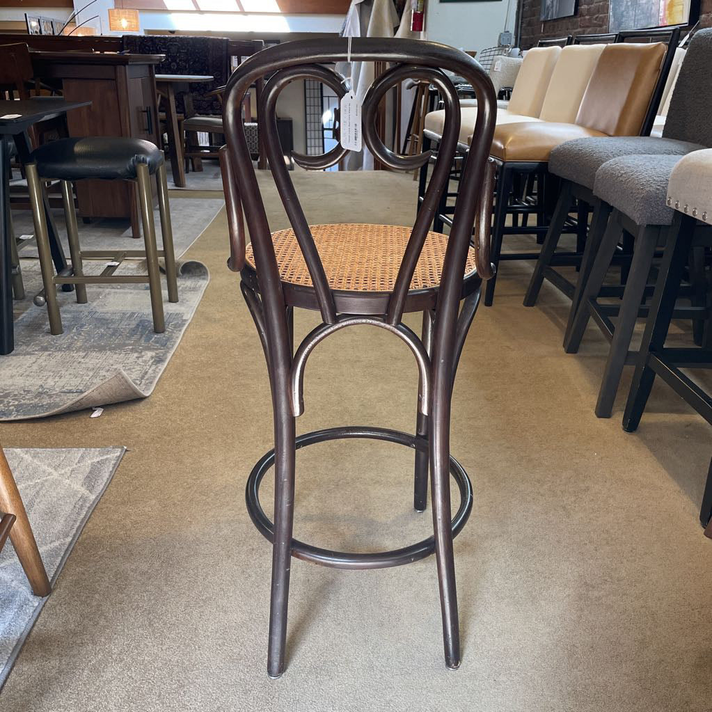 Thonet Cane Seat Cafe Stool