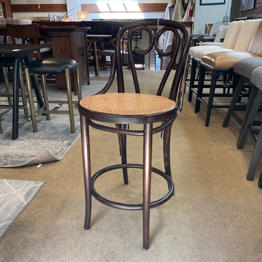 Thonet Cane Seat Cafe Stool