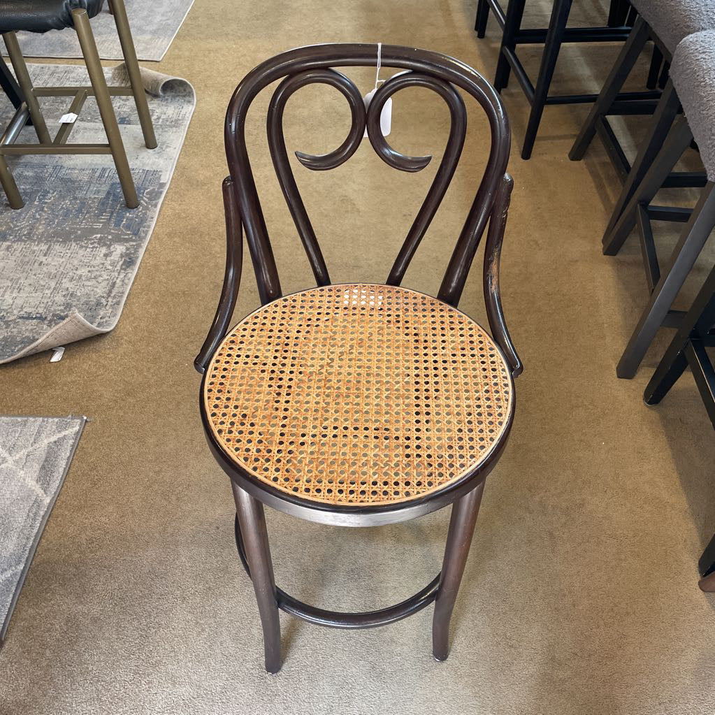 Thonet Cane Seat Cafe Stool