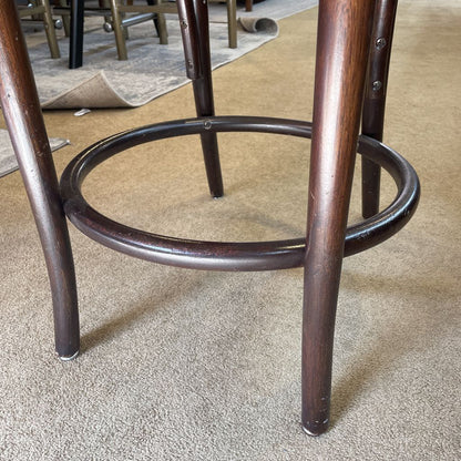 Thonet Cane Seat Cafe Stool