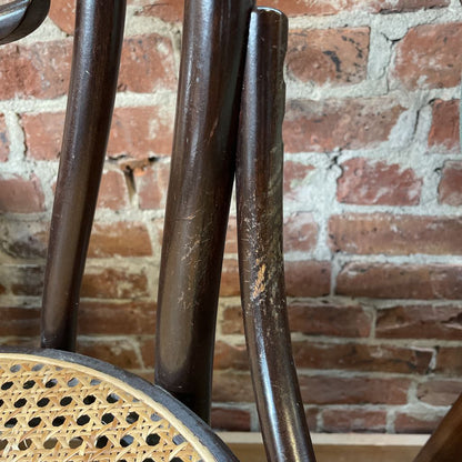 Thonet Cane Seat Cafe Stool