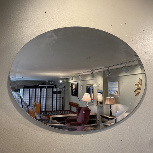Oval Beveled Frameless Mirror C MIRRORS
