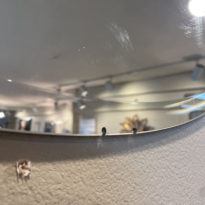 Oval Beveled Frameless Mirror