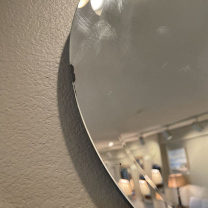Oval Beveled Frameless Mirror