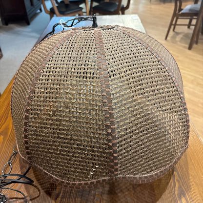 Faux Wicker Swag Lamp LAMPS