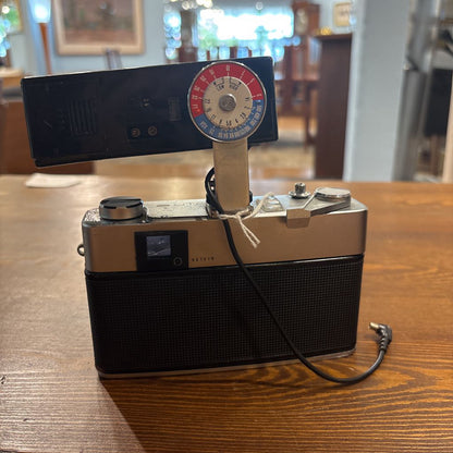 Konica Auto S2 Rangefinder w/Soligor MK-8 Flash