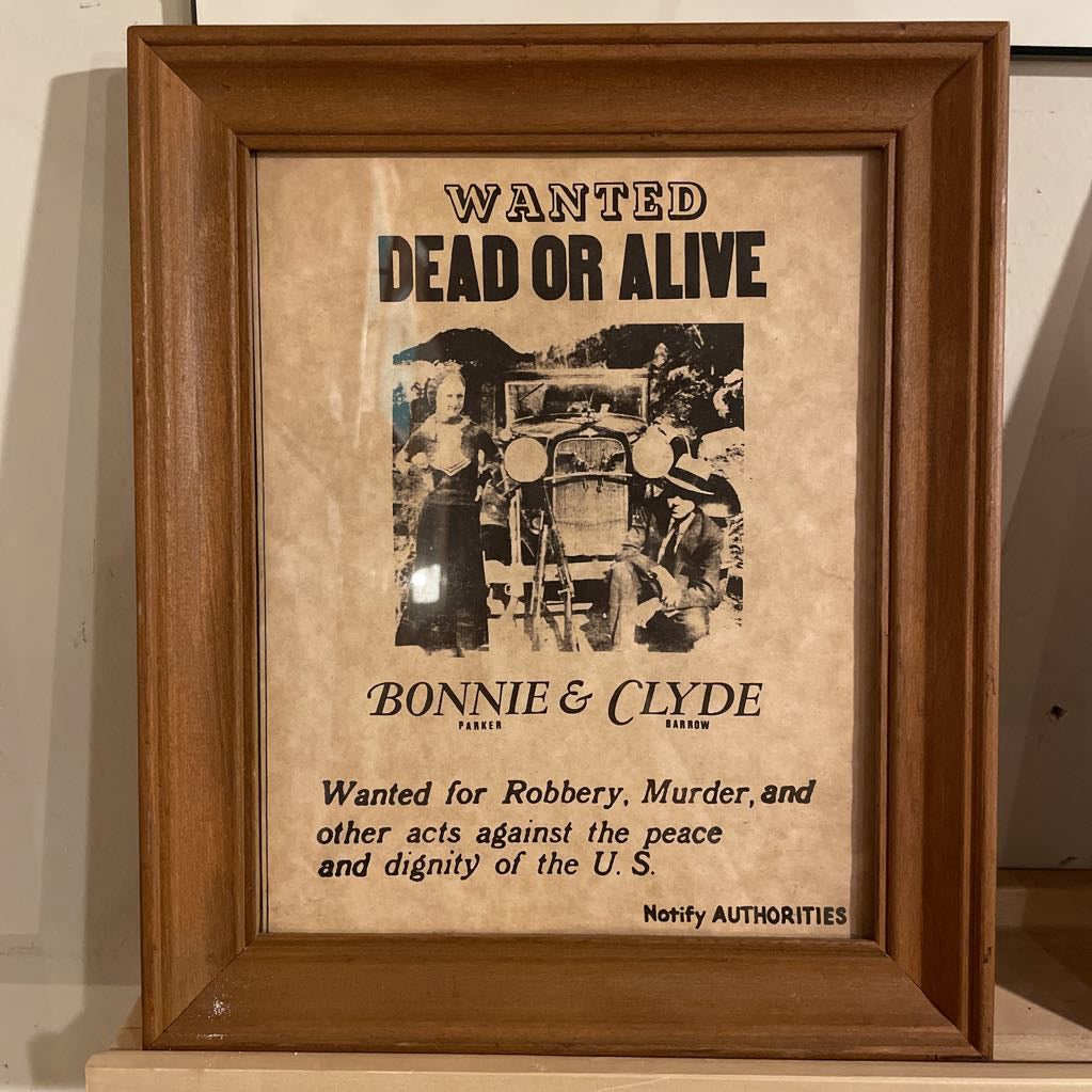 Wanted Bonnie & Clyde Mini Poster