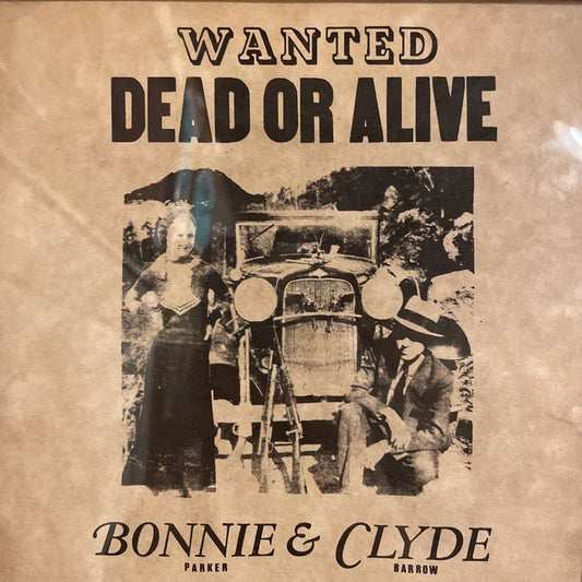 Wanted Bonnie & Clyde Mini Poster ART