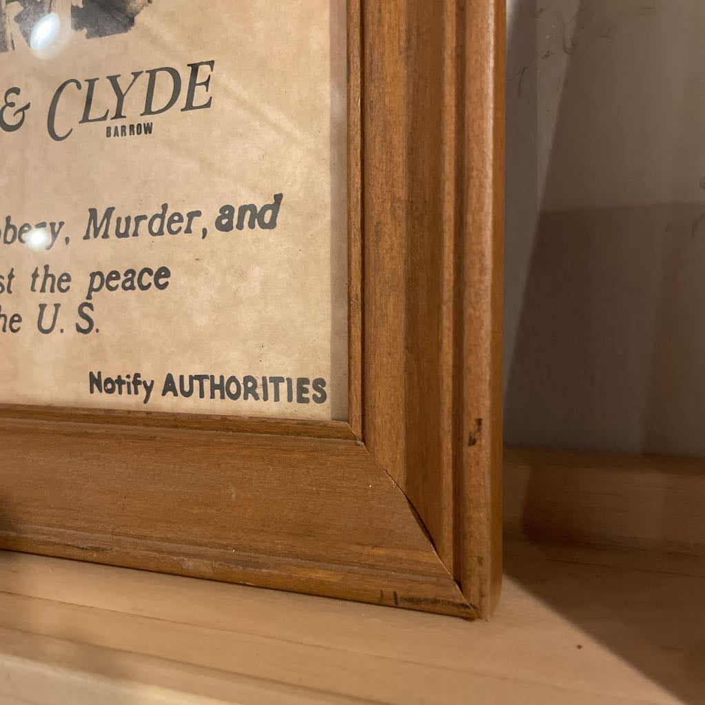 Wanted Bonnie & Clyde Mini Poster