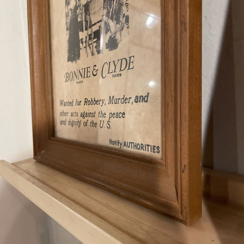 Wanted Bonnie & Clyde Mini Poster