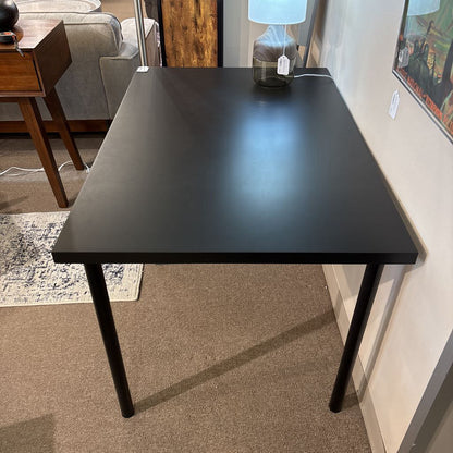 Black Top Desk w/Light Blue Drawers