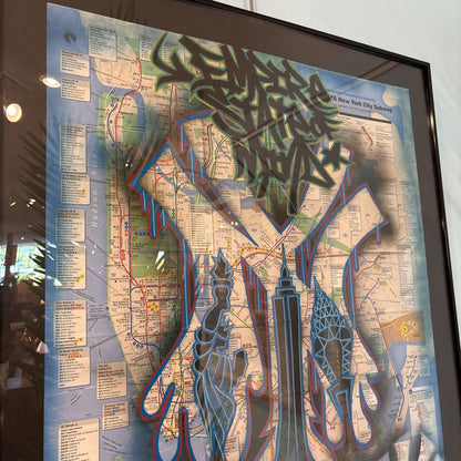 New York City Subway Map Street Art