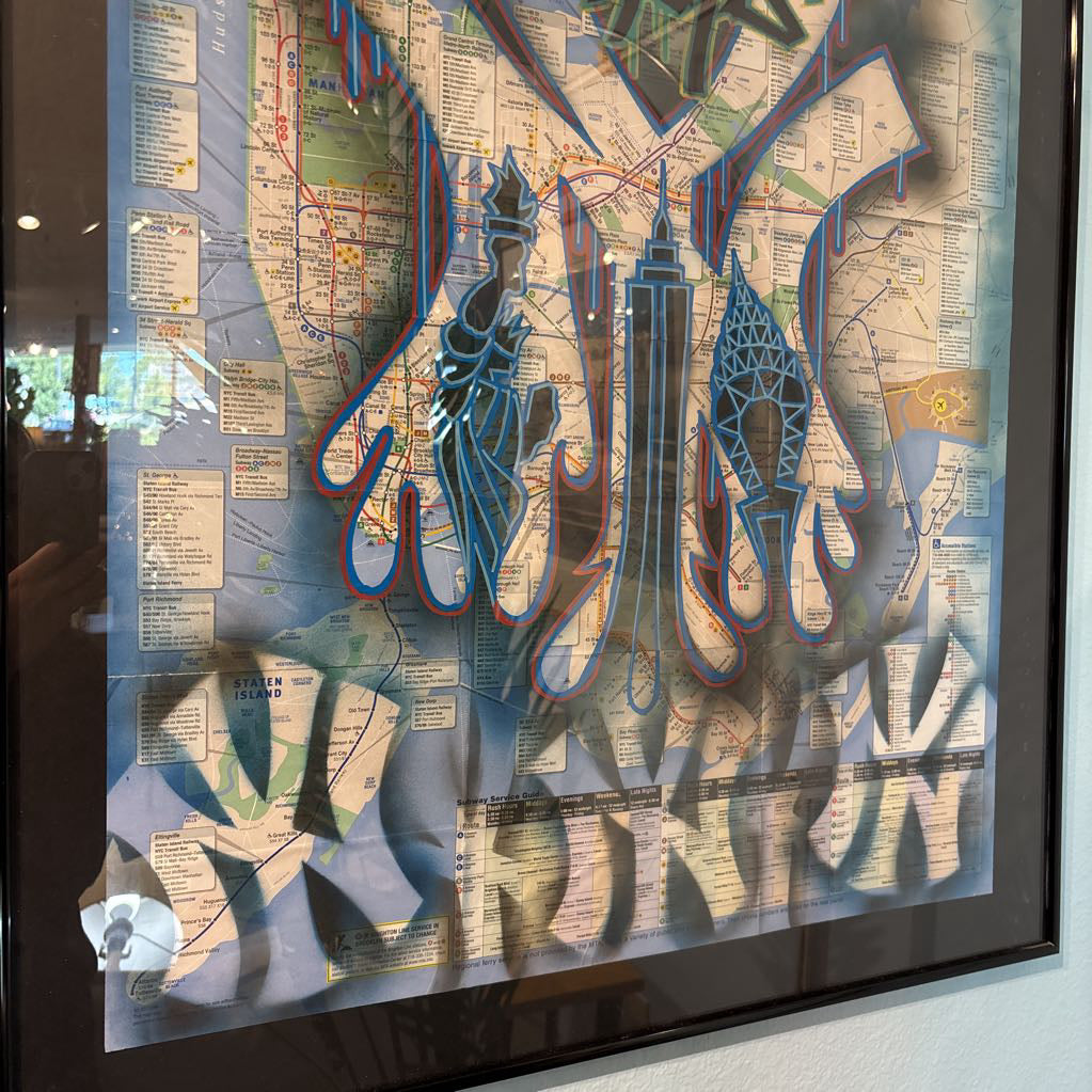 New York City Subway Map Street Art