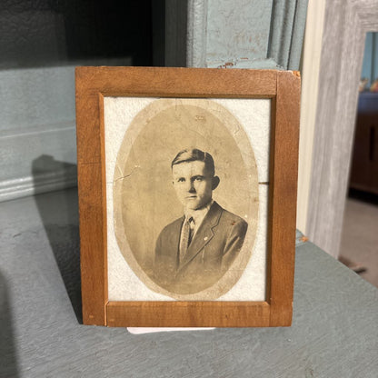 Vintage Picture in Wood Frame